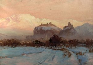 En vinterscene af John Arthur Black