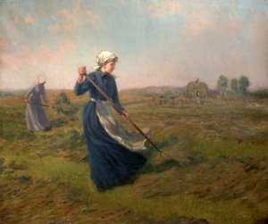 Pige Høslæt af John Arthur Black