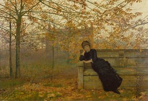 Efterårsbeklager, 1882 af John Atkinson Grimshaw