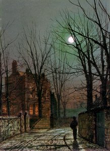 Ved månens lys, 1882. af John Atkinson Grimshaw