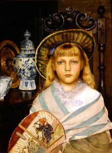 Enid (olie på lærred) af John Atkinson Grimshaw