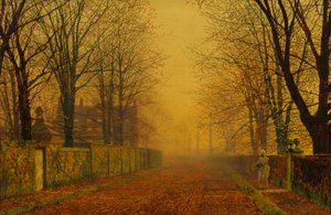Aftenglød af John Atkinson Grimshaw