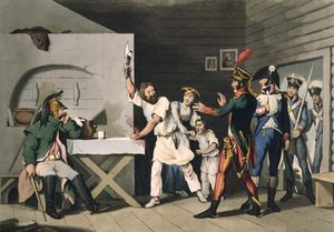 Russisk loyalitet og heltemod: bonden fra Smolensk, indgraveret af John Heaviside Clark (ca. 1771-1863) og Matthew Dubourg (fl. 1813-20) fra 