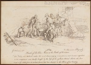 ?Sir John Moores død i slaget ved Corunna?, 16. januar 1809 af John Augustus Atkinson