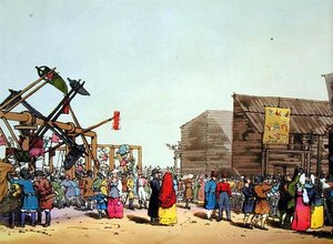Katcheli, ætset af kunstneren, udgivet 1804 (farve litho) af John Augustus Atkinson