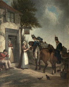 Soldater Forfriskende, c.1805 af John Augustus Atkinson