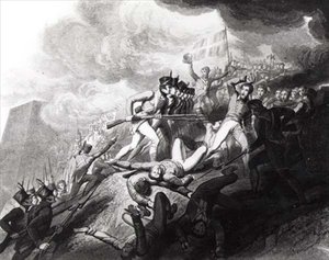 Stormen af San Sebastian, 31. august 1813 (se 126363) af John Augustus after Atkinson