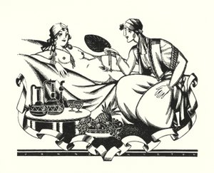 Illustration til Don Juan af Lord Byron (litho)