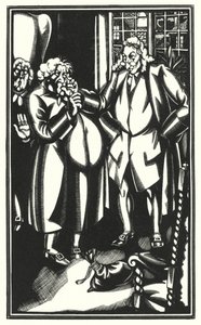 Illustration til Tristram Shandy af Laurence Sterne (litho) af John Austen