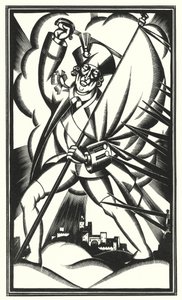 Illustration til Tristram Shandy af Laurence Sterne (litho) af John Austen