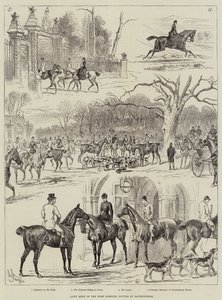 Lawn Meet af West Norfolk Hounds i Sandringham af John Bagnold Burgess