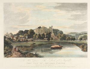 Denne udsigt over Arundel Castle af John Baily