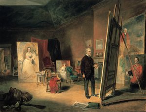 Portræt af Sir Francis Grant i hans studie, 1866