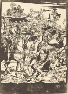 Korsfæstelsen [venstre plade] af John Baptist Jackson after Jacopo Tintoretto