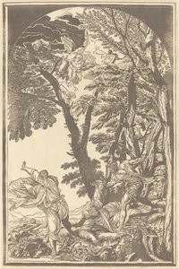 Sankt Peters Martyrs død af John Baptist Jackson after Titian
