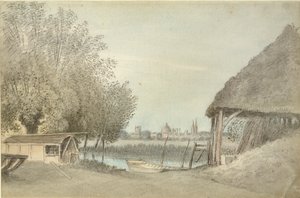Ferry Hinksey, nær Oxford, 15. juni 1789 af John Baptist Malchair