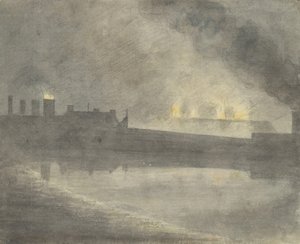 Støberi hos Canon, 1792. af John Baptist Malchair