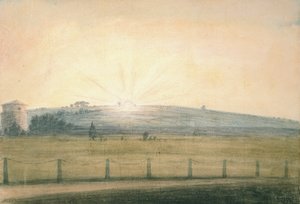 Solnedgang set fra Observatoriet i Oxford, 20. december 1784