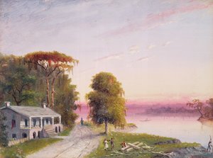 Mississippi River Plantation af John Barnard