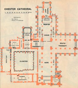 Chester Cathedral, c20th Century af John Bartholomew