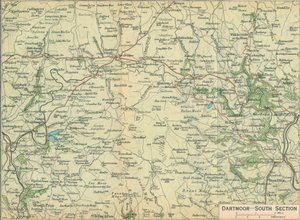 Dartmoor - South Section, c20th Century af John Bartholomew
