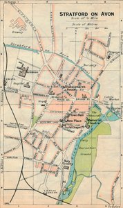 Stratford on Avon, c20th Century af John Bartholomew