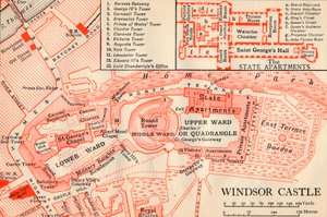 Windsor Castle, c20th Century af John Bartholomew