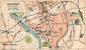 Worcester, det 20. århundrede af John Bartholomew