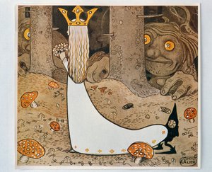 Prinsessen og trolden. Fra blandt alfer og trolde, 1913 af John Bauer