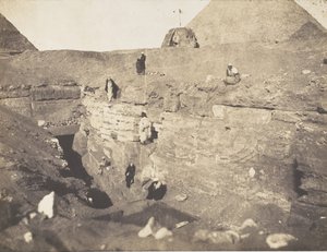 Udgravninger nær Sfinxen, 1853.