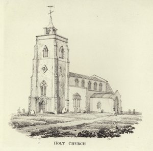St. Andrew-kirken i landsbyen Holt