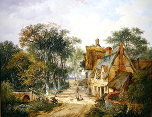 The Swan Inn (olie på lærred)