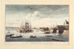 Udsigt over Blackwall med retning mod Greenwich af John Boydell