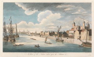 Udsigt over Tower, set fra Themsen af John Boydell