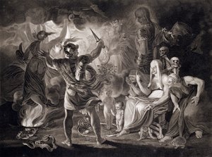 Macbeth, de tre hekse og Hecate, 1805