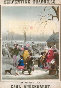 Musikalsk partitur til Serpentine Quadrille på populære udsendelser af Carl Burckhardt af John Brandard