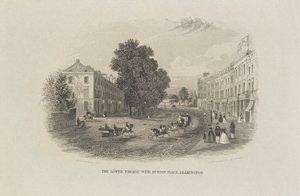 The Lower Parade med Euston Place, Leamington af John Brandard