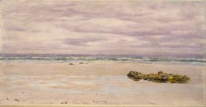 Kennack Sands, Cornwall, ved lavvande, 1877 af John Brett