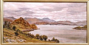Looking Out of Loch Corrie, 27. august 1885 (olie på lærred) af John Brett