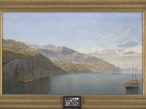 Massa, Napolibugten (olie på lærred) af John Brett