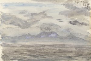 Havlandskab med overskyet himmel af John Brett