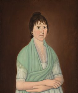 Mrs. James Perkins, Jr., ca. 1800-1809 (olie på lærred) af John Brewster