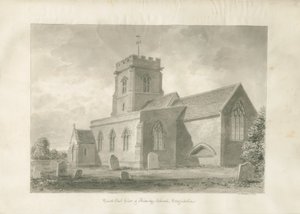 Aldridge Church: sepia drawing, 1847dani af John Buckler