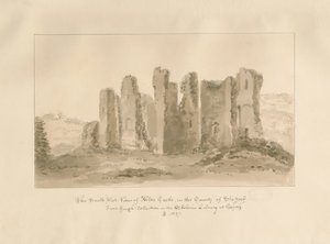 Alton Castle: sepia tegning af John Buckler