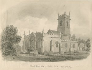 Ashley Church: sepia tegning af John Buckler