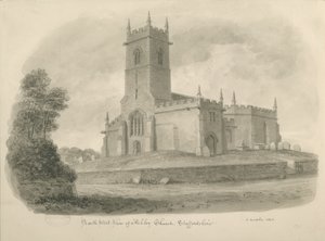 Ashley Church: sepia tegning af John Buckler