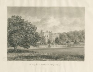 Blithfield - Præstegård: sepia tegning af John Buckler