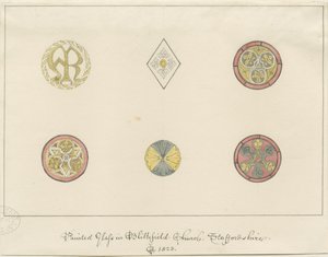 Blithfield Church - painted glass: pencil drawings, 1823dani af John Buckler