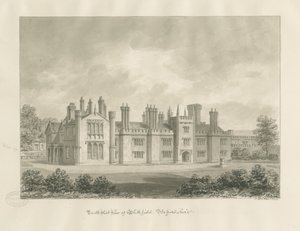 Blithfield Hall: sepia drawing, 1823dani af John Buckler