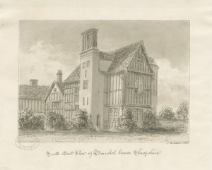 Boscobel House: sepia vask af John Buckler